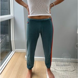 Aviator Nation Teal Sweatpants